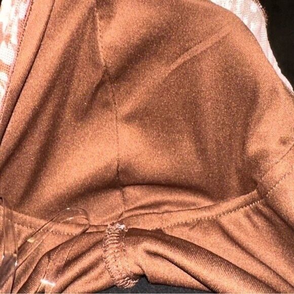 NWT Lily Rose Floral Ruched Bodycon Mesh Dress sz L - Picture 7 of 13